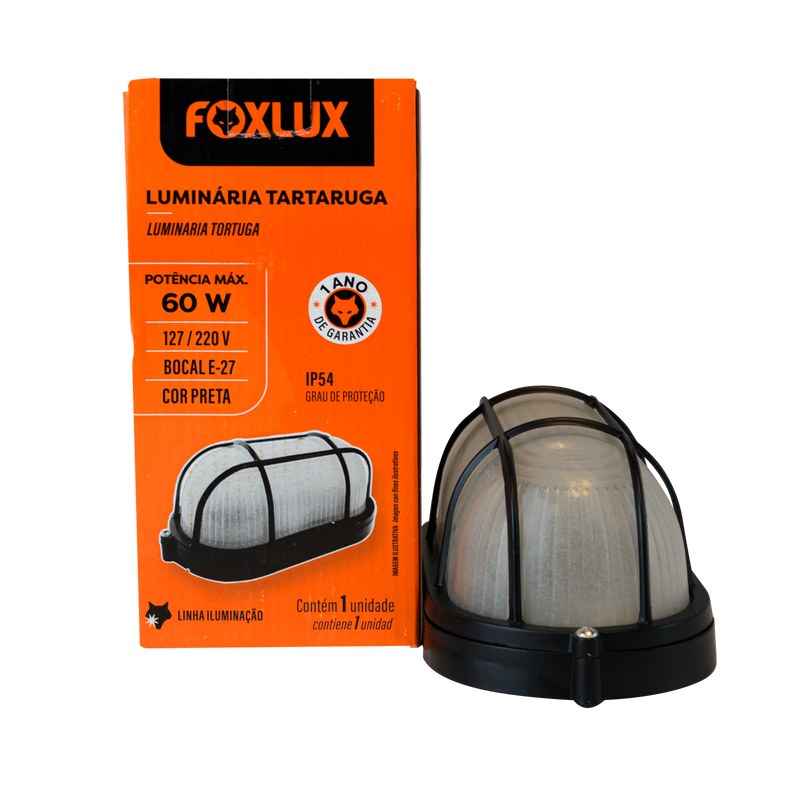 Lampara Cara Catcher Negra Foxlux Bivolt 60W 17.21 (UNIDAD)