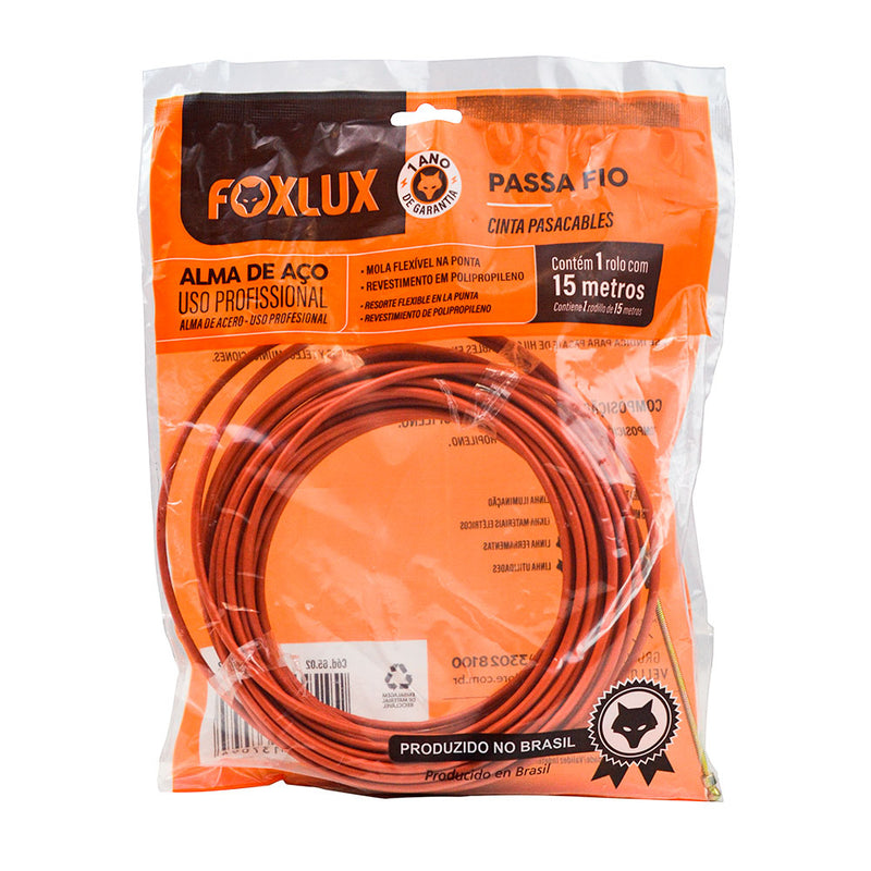 Cinta Pasacables P/Electricista Foxlux 15M 65.02 (UNIDAD)