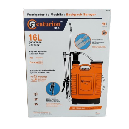 Bomba P/Fumigar Centurion Prof. 16 Lts. Fut15 (UNIDAD)