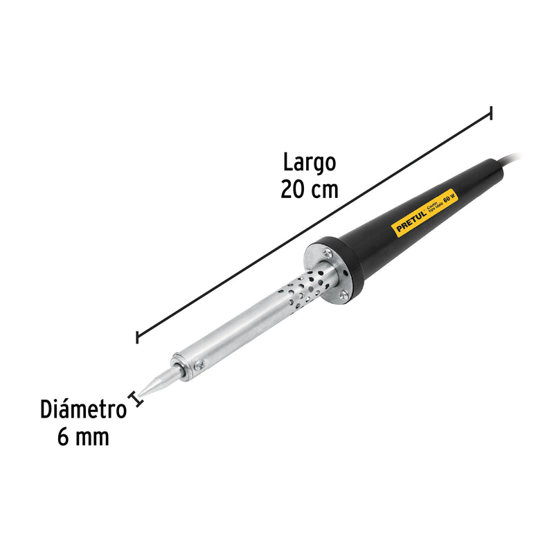 Soldador De Estaño T/L Pretul 60W Cau-60P2 (UNIDAD)