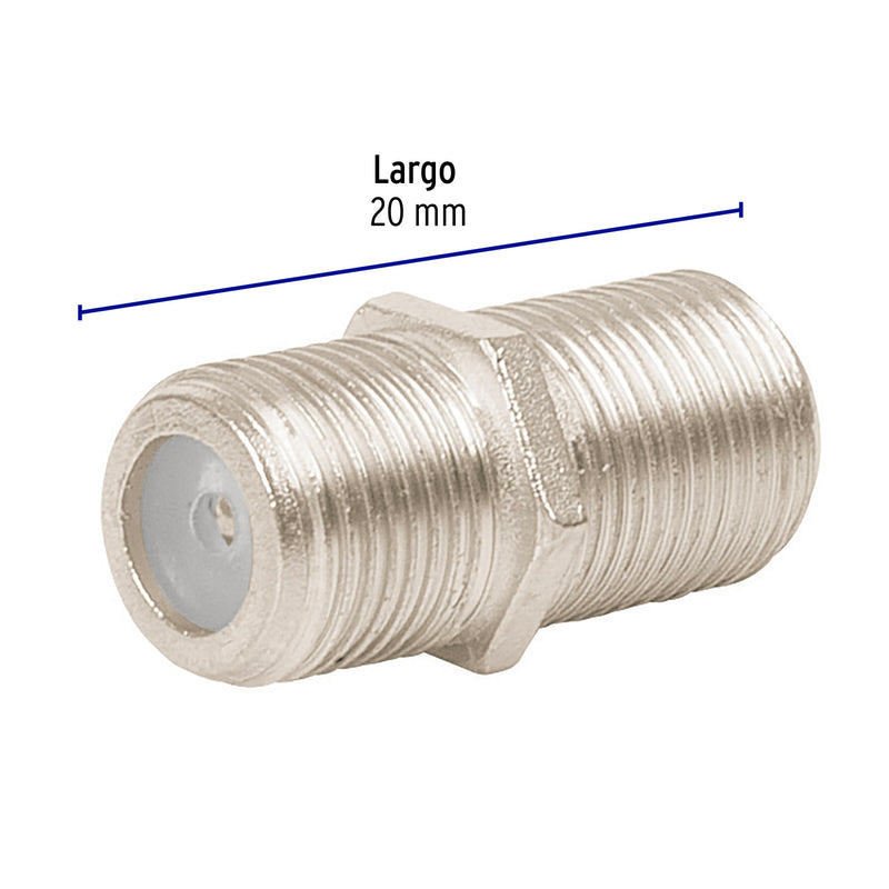 Unión Coaxial Rg6 Volteck 4/1 Coco-6B (UNIDAD)