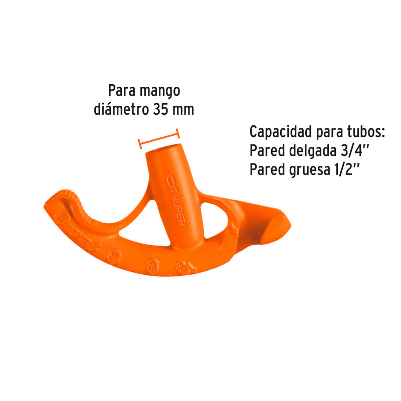 Dobladora para Tubo Emt 3/4 Truper Dotu-5075 (UNIDAD)