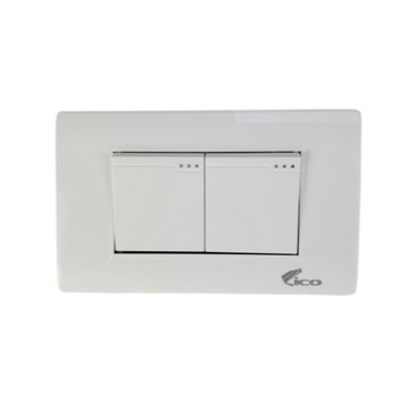 Lico Lux Interruptor Doble Blanco 3 Way (UNIDAD)