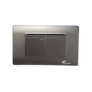 Lico Lux Interruptor Doble Gris (UNIDAD)