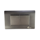 Lico Lux Interruptor Doble Gris (UNIDAD)