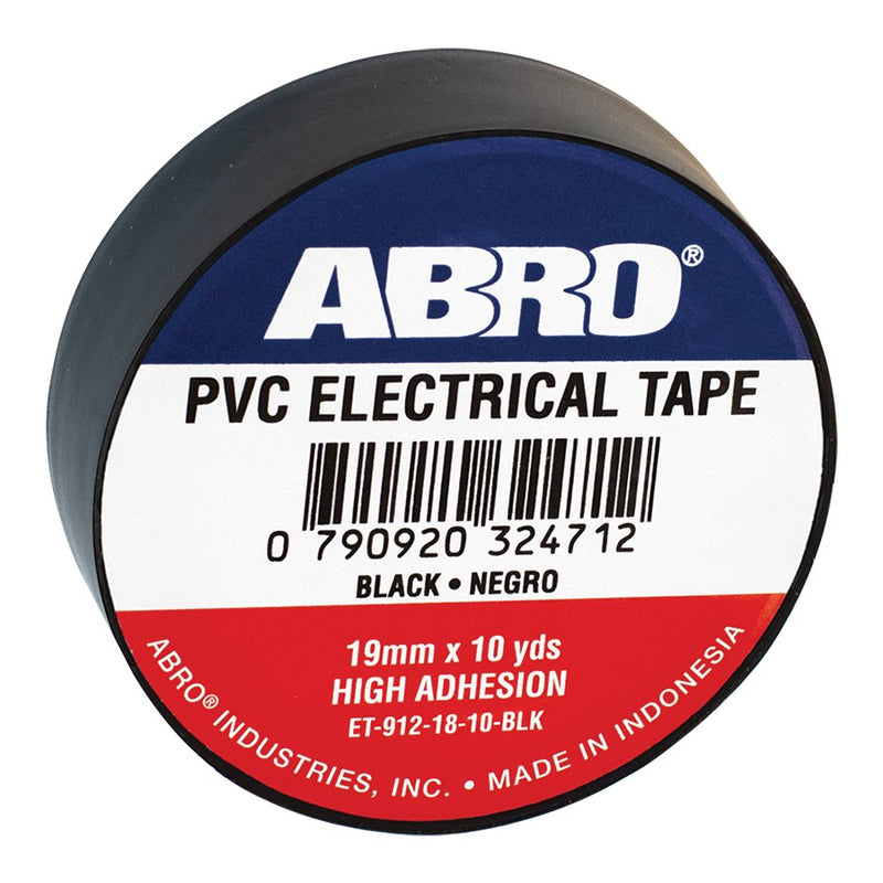 Tape eléctrico Abro Negro 3/4 X 10 Ydas (UNIDAD)