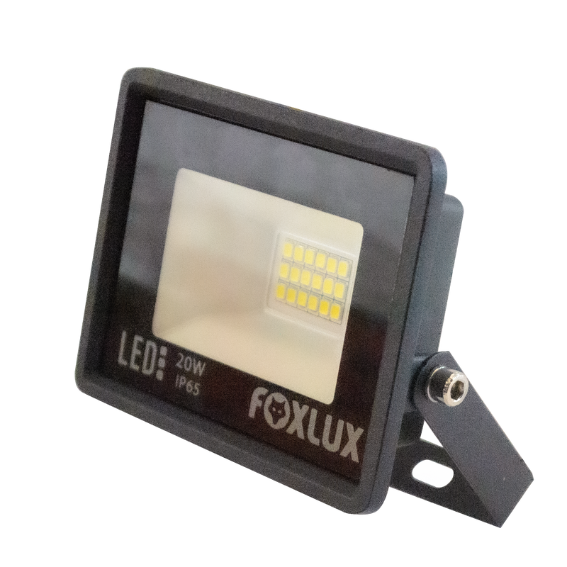 Reflector Led Foxlux 20W Negro 6500K LED38.20 (UNIDAD)