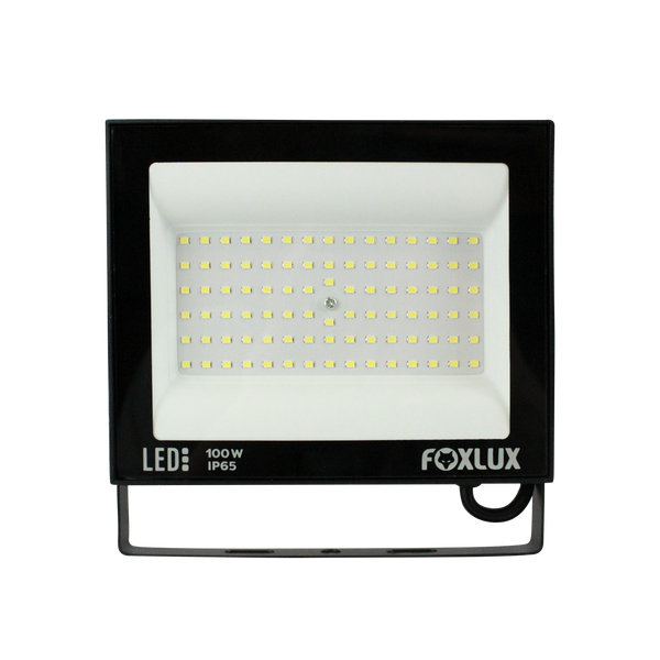 Reflector Led Foxlux 100W Negro 6500K LED38.23 (UNIDAD)