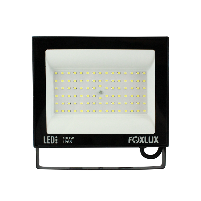 Reflector Led Foxlux 100W Negro 6500K LED38.23 (UNIDAD)