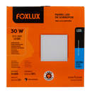 Lampara Led Foxlux Cuadrada Superficie 30W 6500K LED90.168 (UNIDAD)