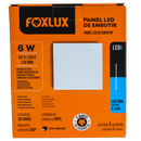 Lampara Led Foxlux Cuadrada Empotrar 6W 6500K LED90.46 (UNIDAD)