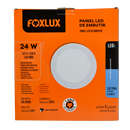 Lampara Led Foxlux Redonda Empotrar 24W 6500K LED90.52 (UNIDAD)