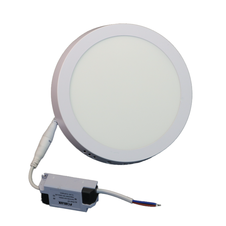 Lampara Led Foxlux Redonda Superficie 12W 6500K LED90.60 (UNIDAD)
