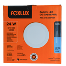 Lampara Led Foxlux Redonda Superficie 24W 6500K LED90.62 (UNIDAD)