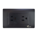 Lico Lux Toma Corriente Doble Negro (UNIDAD)