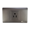 Lico Lux Toma Corriente Sencillo Gris (UNIDAD)
