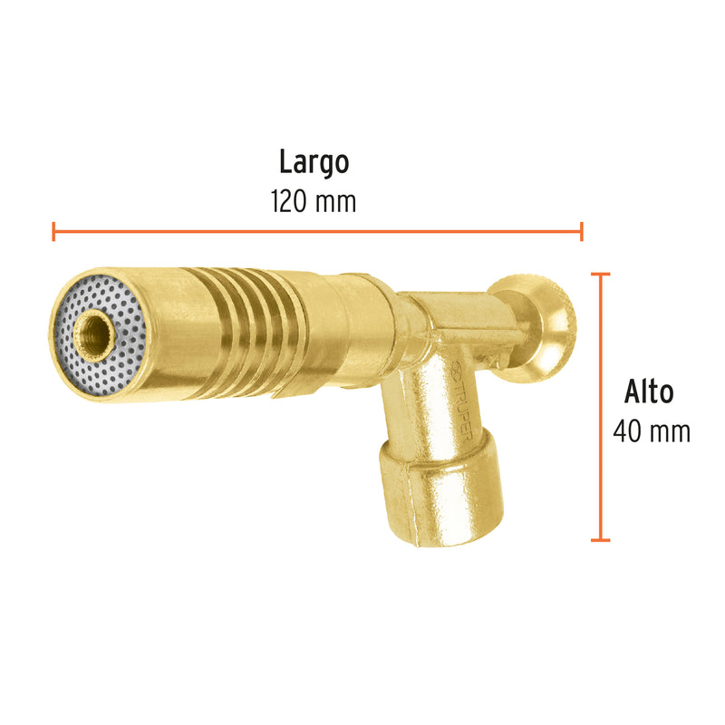 Antorcha Bronce para Lata Gas Truper Mech-R (UNIDAD)