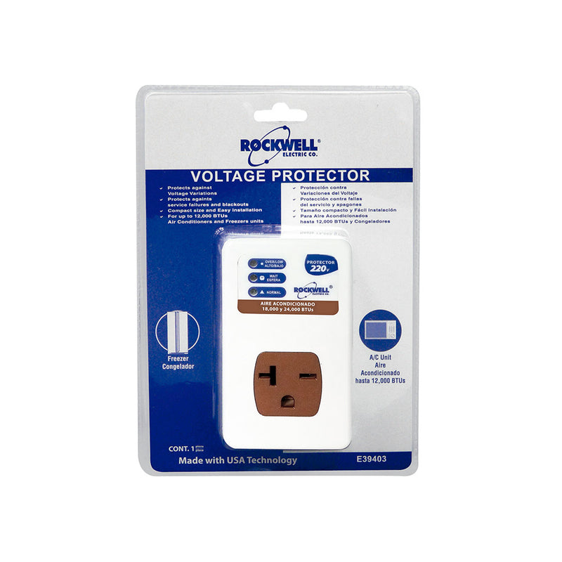 Protector Voltaje Refrigeración 15Amp 220V E39405 (UNIDAD)