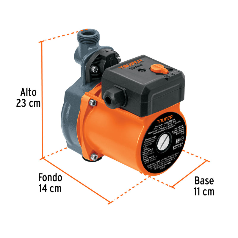 Bomba Presurizada para Tinaco Casero 1/6 Hp Truper Pre-1/6 (UNIDAD)