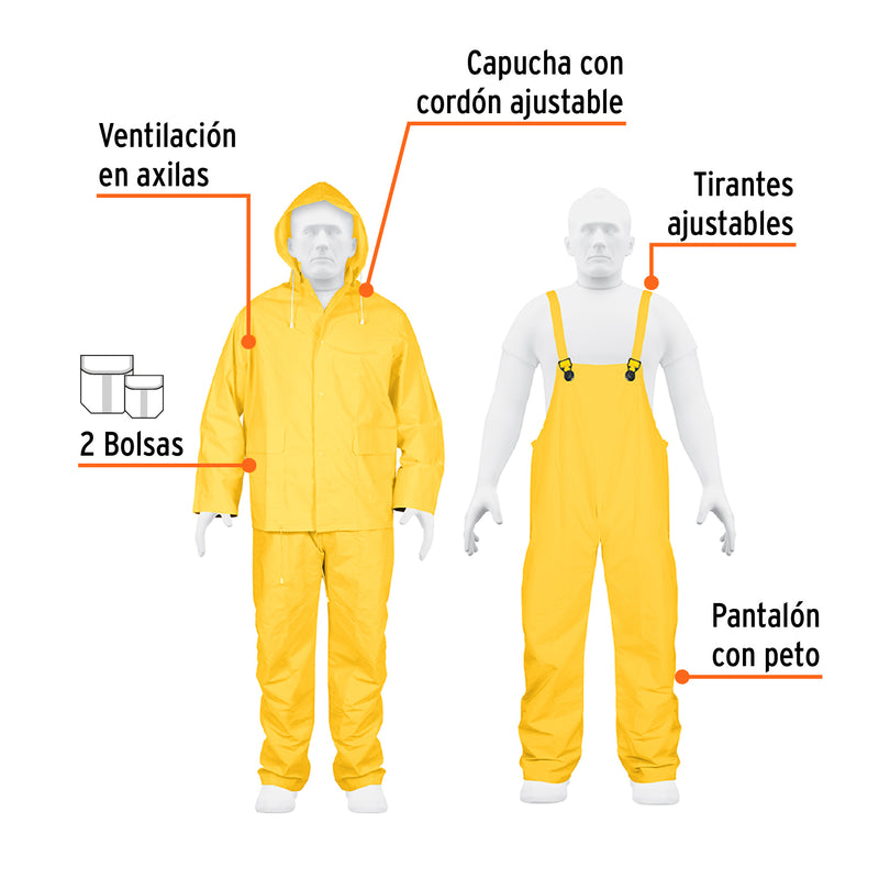 Capa P/AGUA 2 Piezas Truper Medium TRA-PRO-M (UNIDAD)