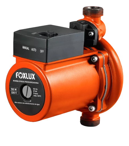 Bomba De Agua P/Tinaco Presurizadora Foxlux 127V 120W 64.30 (UNIDAD)