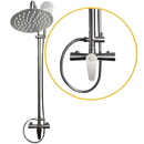 Llave Mezcladora para Bañera con Torre Lico F-3326 Ac. Inox. (UNIDAD)