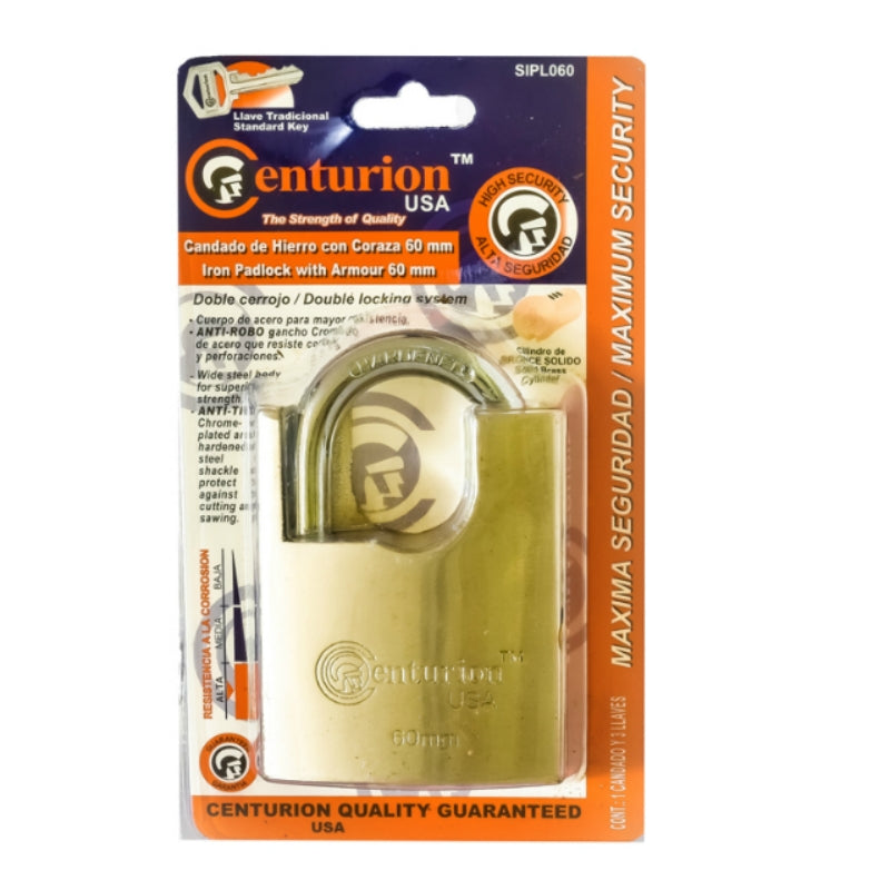 Candado Anti-Cizalla Centurion 60Mm Sipl060 (UNIDAD)