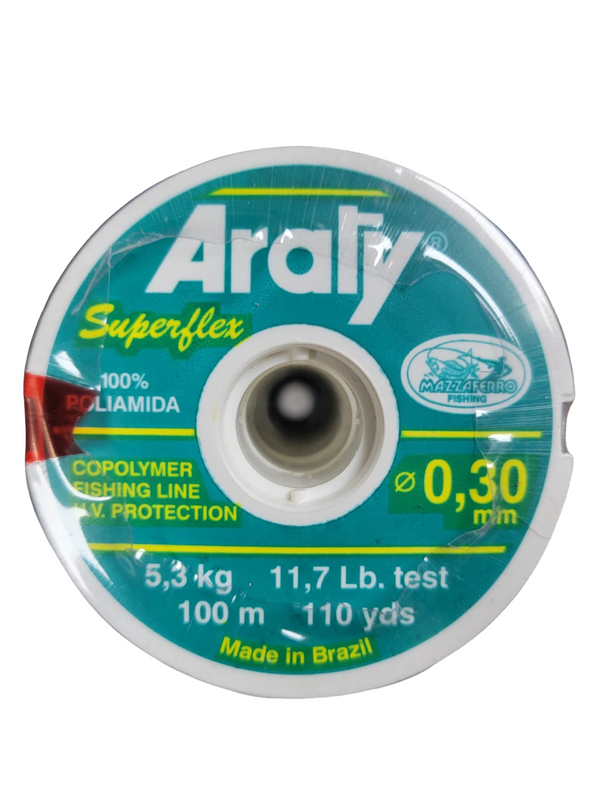 Araty Hilo Nylon Superflex 100Mt 0.30Mm Multicolor (ROLLITO)