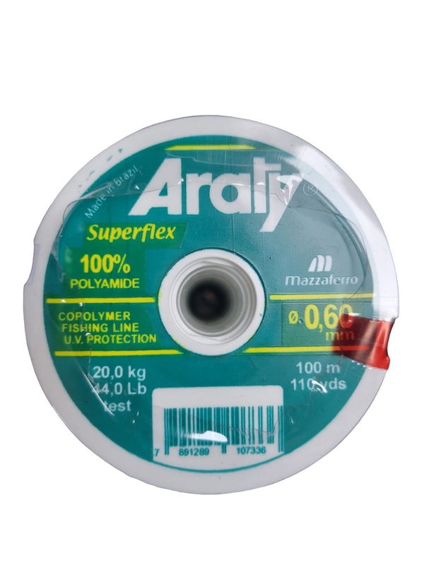 Araty Hilo Nylon Superflex 100Mt 0.60Mm Oro (ROLLITO)