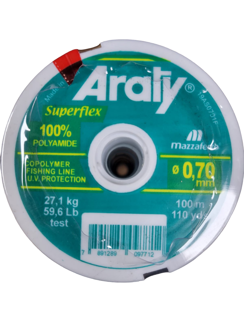 Araty Hilo Nylon Superflex 100Mt 0.70Mm Verde (ROLLITO)