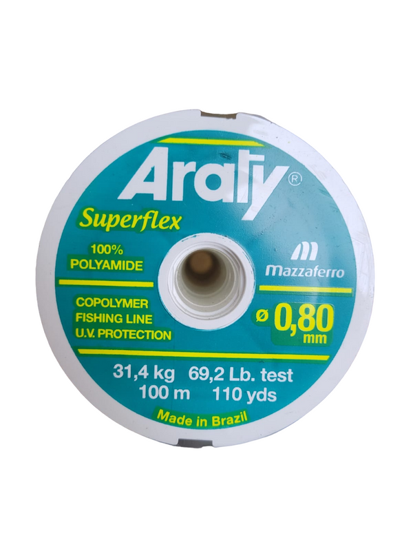 Araty Hilo Nylon Superflex 100Mt 0.80Mm Azul (ROLLITO)