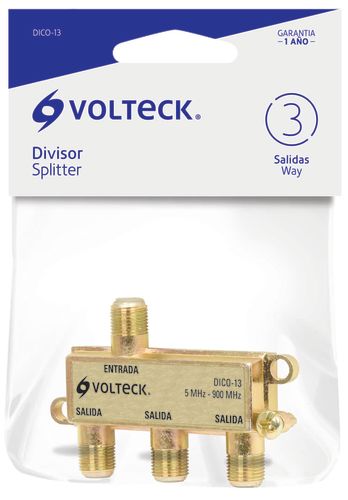 Splitter Coaxial 3 Salidas Volteck Dico-13 (UNIDAD)