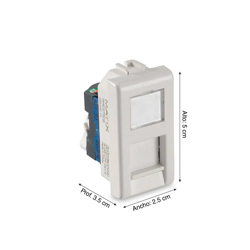 Toma Data 6Par Matix Rj45 Btc (UNIDAD)