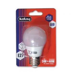 Bombillo Led Luz Blanca 5W 6500K Kolny 5911-01 (UNIDAD)