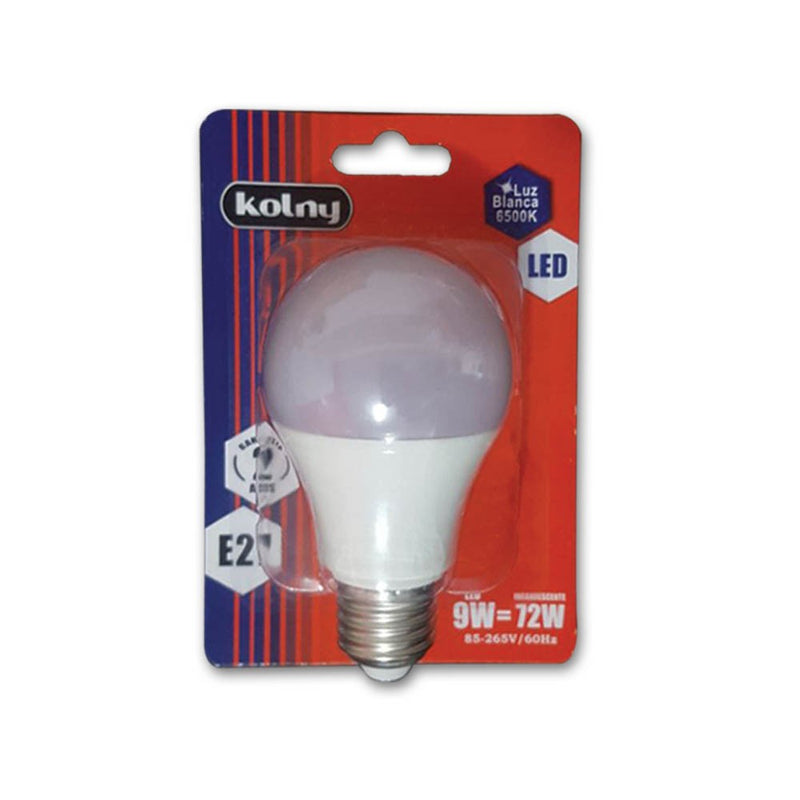 Bombillo Led Luz Blanca 9W 6500K Kolny 5911-03 (UNIDAD)