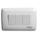 Interruptor Triple 3 Way Blanco Kolny (UNIDAD)