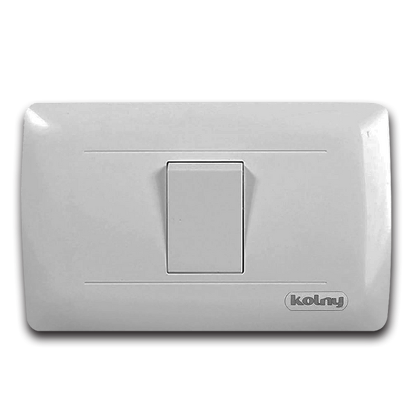 Interruptor Sencillo 3 Way Blanco Kolny 3402-10 (UNIDAD)