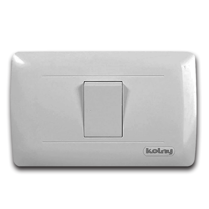 Interruptor Sencillo 3 Way Blanco Kolny 3402-10 (UNIDAD)