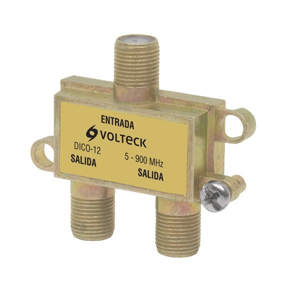 Splitter Coaxial 2 Salidas Volteck Dico-12 (UNIDAD)