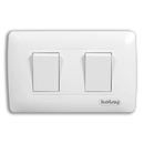 Interruptor Doble 3 Way Blanco Kolny 3402-11 (UNIDAD)