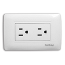 Toma Corriente Doble Blanco Kolny 3400-18 (UNIDAD)