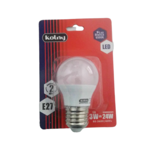 Bombillo Led Luz Blanca 3W 6500K Kolny 5911-06 (UNIDAD)