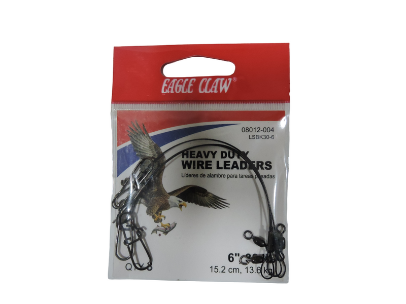 Eagle Claw Verguilla Acero Negro 6 Pulgs 30 Lb 08012-004 (BLISTER)