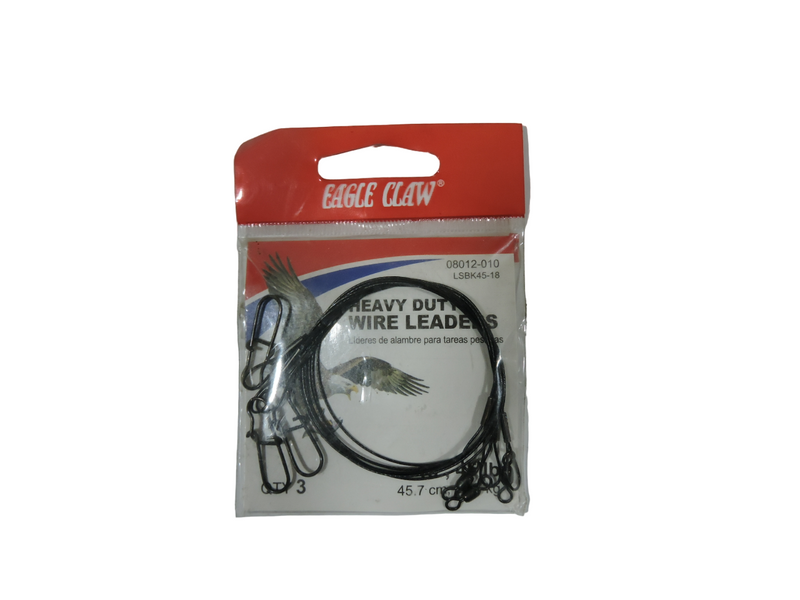 Eagle Claw Verguilla Acero Negro 18 Pulgs 45 Lb 08012-010 (BLISTER)