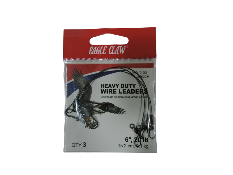 Eagle Claw Verguilla Acero Negro 6 Pulgs 20 Lb 08012-001 (BLISTER)