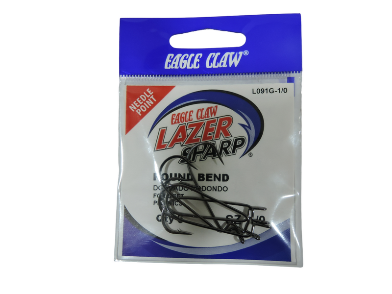 Eagle Claw Anzuelo para Carnada Platinum Negro Lazer Sharp L091Gh-1/0 (BLISTER)