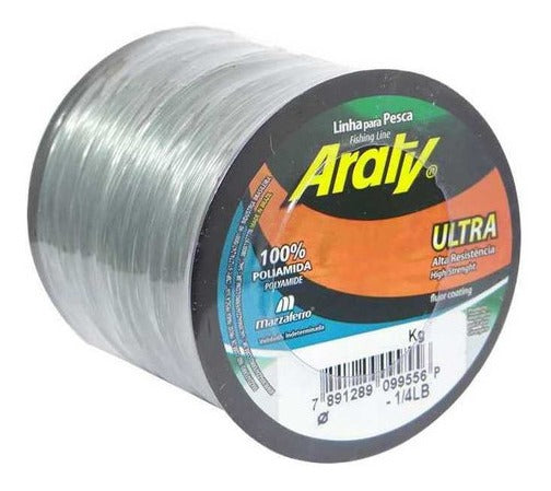 Araty Hilo Nylon Ultra 120Mt 0.70Mm Plateado (ROLLITO)