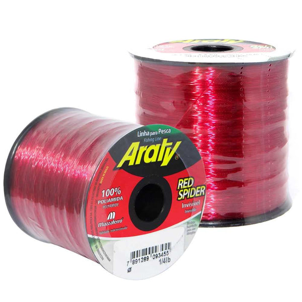 Araty Hilo Nylon Red Spider 1/4 Lbs 0.40Mm (Unidad)