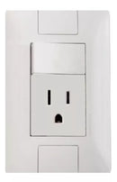 Interruptor + Toma Corriente Blanco Tramontina 57241/072 (UNIDAD)