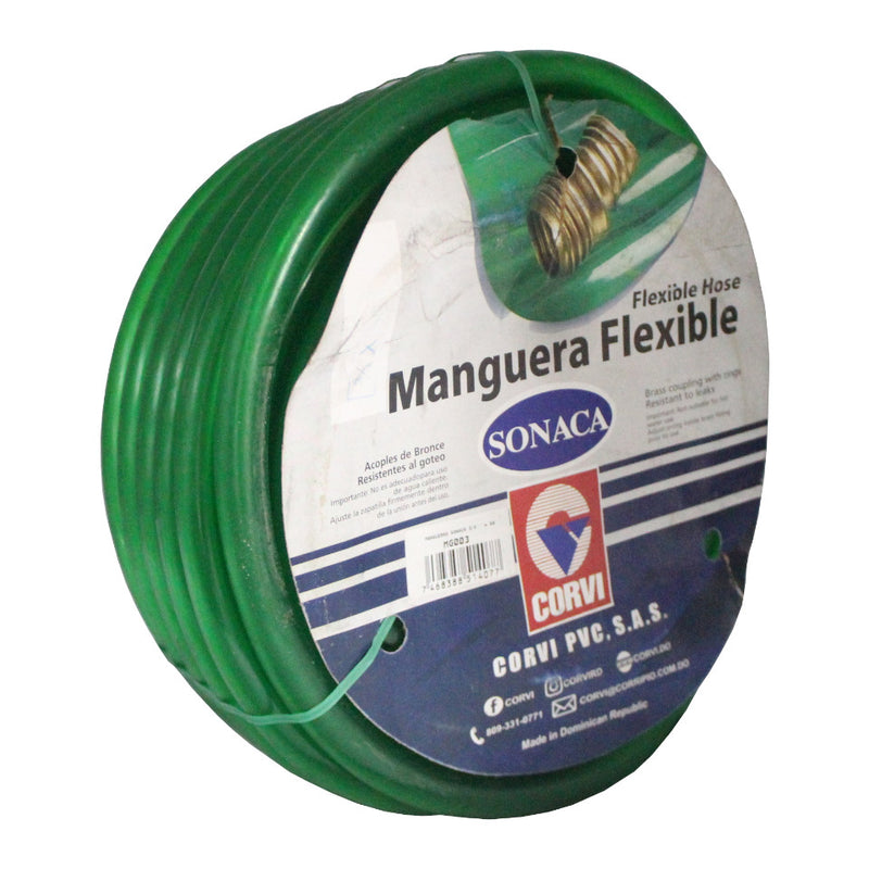 Manguera plastica Sonaca 3/4" X 50' (UNIDAD)